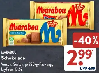 Aldi Süd MARABOU Schokolade Angebot