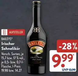 Aldi Süd BAILEYS Irischer Sahnelikör Angebot