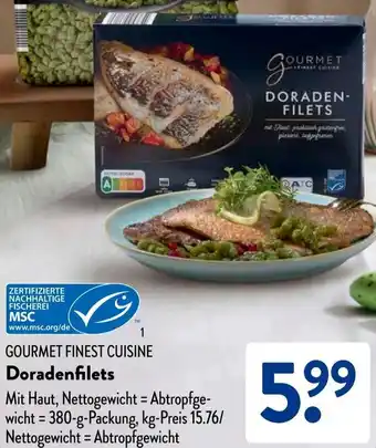 Aldi Süd GOURMET FINEST CUISINE Doradenfilets Angebot