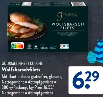 Aldi Süd GOURMET FINEST CUISINE Wolfsbarschfilets Angebot