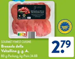 Aldi Süd GOURMET FINEST CUISINE Bresaola della Valtellina g.g. A. Angebot