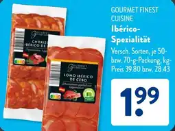 Aldi Süd GOURMET FINEST CUISINE Ibérico Spezialität Angebot