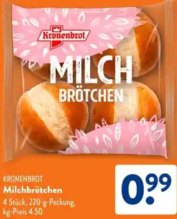 Aldi Süd KRONENBROT Milchbrötchen Angebot