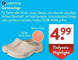 Aldi Süd GARDENLINE Gartenclogs Angebot