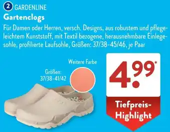 Aldi Süd GARDENLINE Gartenclogs Angebot