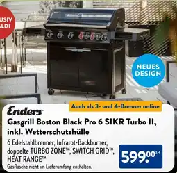 Aldi Süd Enders Gasgrill Boston Black Pro 6 SIKR Turbo II, inkl. Wetterschutzhülle Angebot