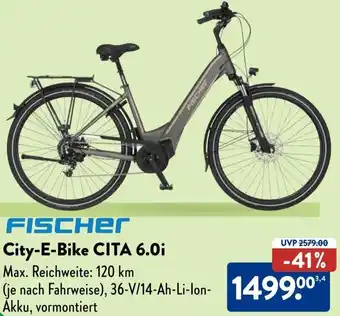 Aldi Süd FISCHER City-E-Bike CITA 6.0i Angebot