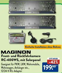 Aldi Süd MAGINON Front- und Rückfahrkamera RC-400WS, mit Solarpanel Angebot