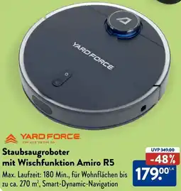 Aldi Süd YARD FORCE Staubsaugroboter mit Wischfunktion Amiro R5 Angebot