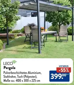 Aldi Süd LECO Pergola Angebot