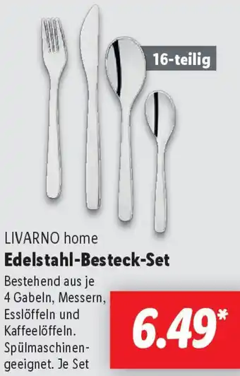 Lidl LIVARNO home Edelstahl-Besteck-Set Angebot