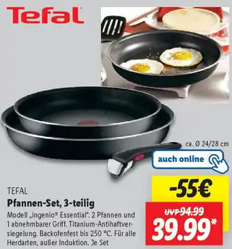 Lidl TEFAL Pfannen-Set, 3-teilig Angebot