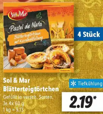 Lidl Sol & Mar Blätterteigtörtchen Angebot