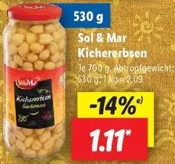 Lidl Sol & Mar Kichererbsen Angebot