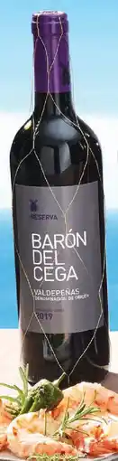 Lidl Barón del Cega Valdepenas DO Reserva trocken, Rotwein 2019 Angebot