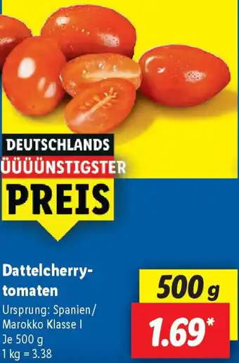 Lidl Dattelcherrytomaten Angebot