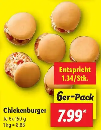 Lidl Chickenburger Angebot