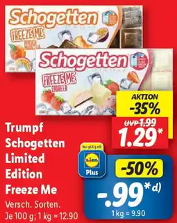 Lidl Trumpf Schogetten Limited Edition Freeze Me Angebot