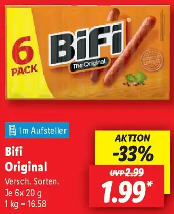 Lidl Bifi Original Angebot