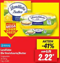 Lidl Landliebe Die Streichzarte/Butter Angebot