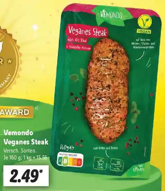 Lidl Vemondo Veganes Steak Angebot