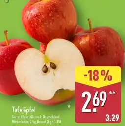 Aldi Nord Tafeläpfel Angebot