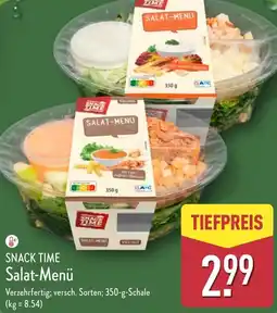 Aldi Nord SNACK TIME Salat-Menü Angebot