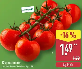 Aldi Nord Rispentomaten Angebot