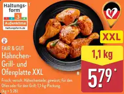 Aldi Nord FAIR & GUT Hähnchen Grill- und Ofenplatte XXL Angebot