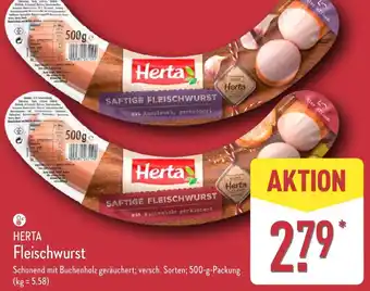 Aldi Nord HERTA Fleischwurst Angebot