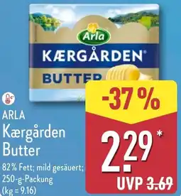 Aldi Nord ARLA Kærgården Butter Angebot