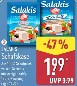 Aldi Nord SALAKIS Schafskäse Angebot