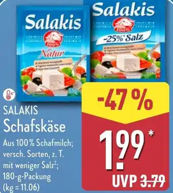 Aldi Nord SALAKIS Schafskäse Angebot