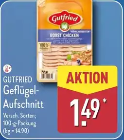 Aldi Nord GUTFRIED Geflügel Aufschnitt Angebot