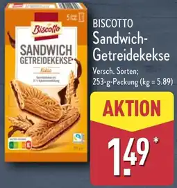 Aldi Nord BISCOTTO Sandwich Getreidekekse Angebot