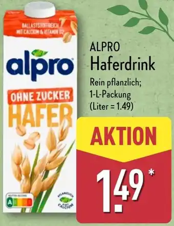 Aldi Nord ALPRO Haferdrink Angebot