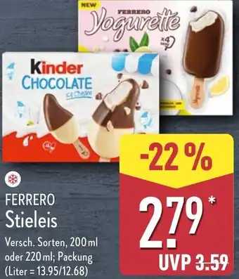 Aldi Nord FERRERO Stieleis Angebot