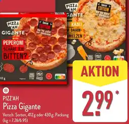 Aldi Nord PIZZ'AH Pizza Gigante Angebot