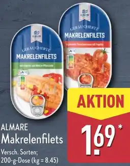 Aldi Nord ALMARE Makrelenfilets Angebot