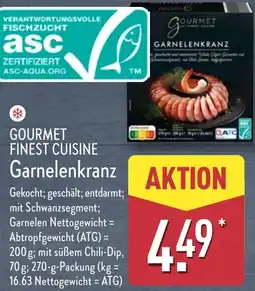 Aldi Nord GOURMET FINEST CUISINE Garnelenkranz Angebot