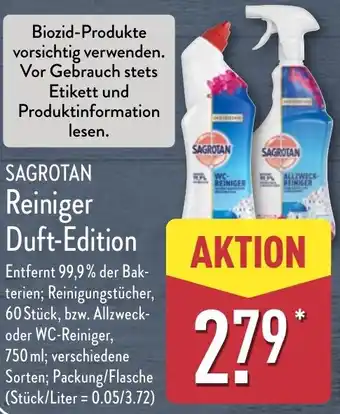 Aldi Nord SAGROTAN Reiniger Duft-Edition Angebot