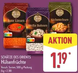 Aldi Nord SCHÄTZE DES ORIENTS Hülsenfrüchte Angebot