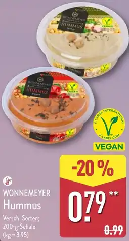 Aldi Nord WONNEMEYER Hummus Angebot