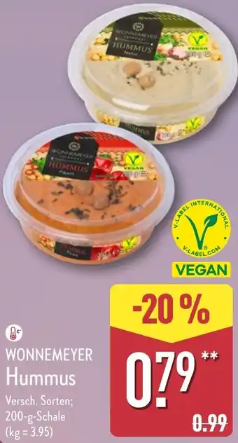 Aldi Nord WONNEMEYER Hummus Angebot