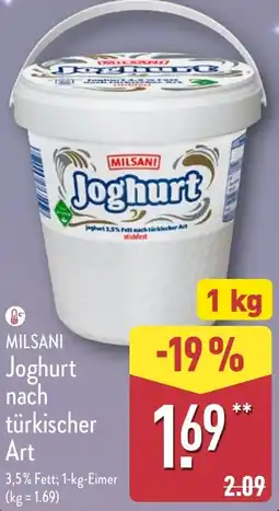 Aldi Nord MILSANI Joghurt nach türkischer Art Angebot