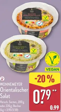 Aldi Nord WONNEMEYER Orientalischer Salat Angebot