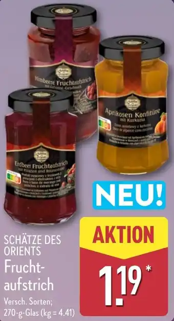 Aldi Nord SCHÄTZE DES ORIENTS Fruchtaufstrich Angebot