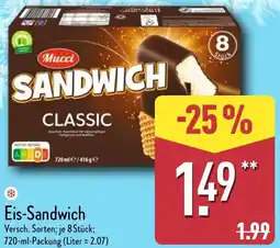 Aldi Nord Mucci Eis-Sandwich Angebot