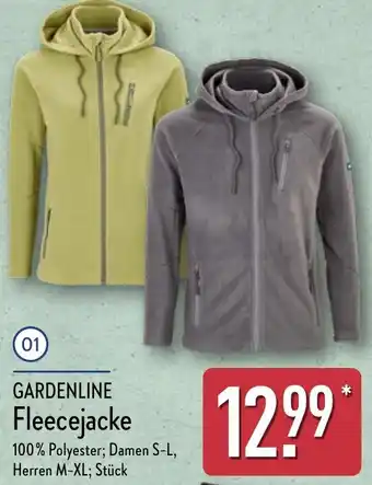 Aldi Nord GARDENLINE Fleecejacke Angebot