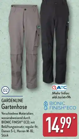 Aldi Nord GARDENLINE Gartenhose Angebot